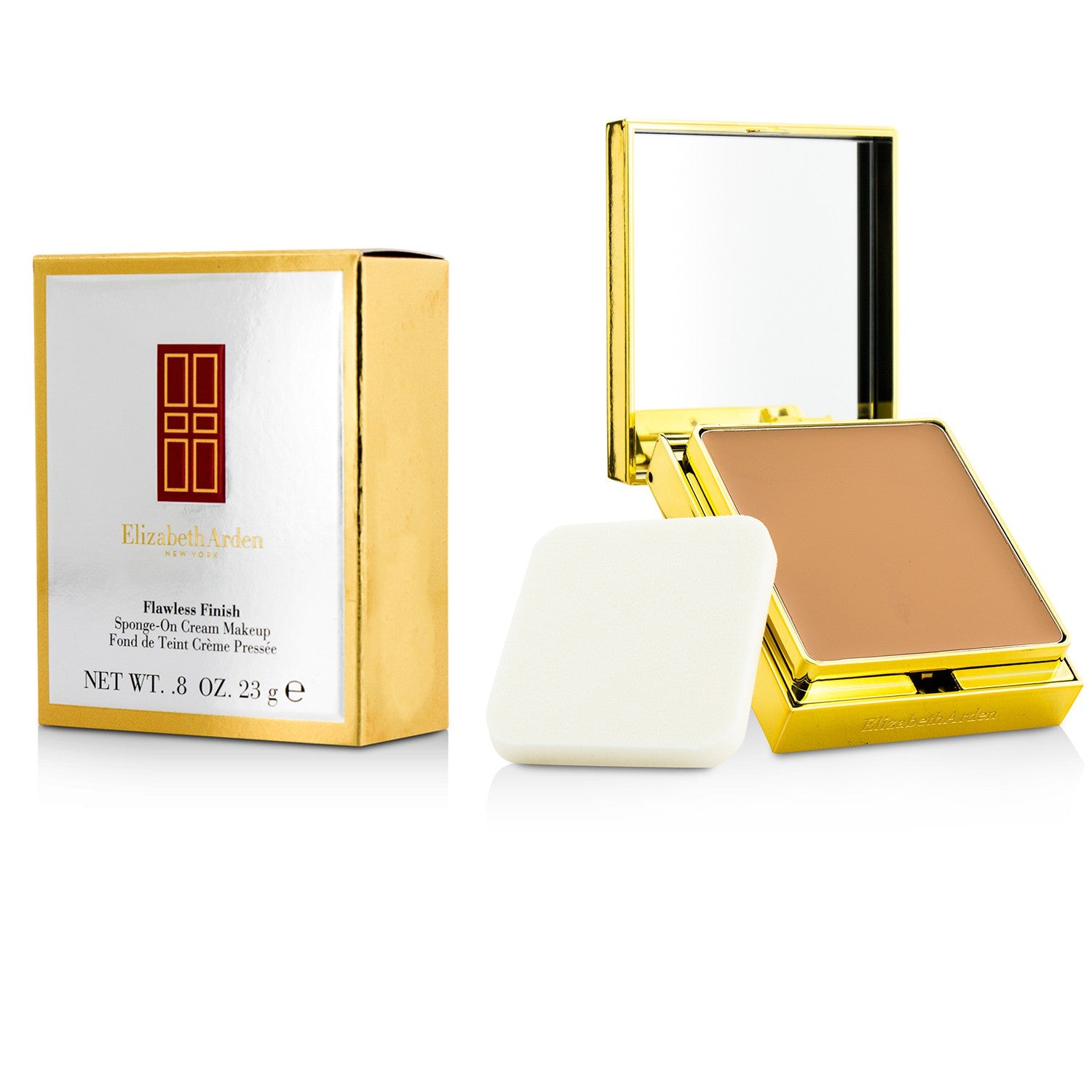 Elizabeth Arden/エリザベスアーデン+フローレス フィニッシュ スポンジ オン クリーム メイク (Golden Case)+23g/0.8oz+52 ブロンズベージュ II ブランドコスメ